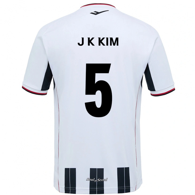 Danxen Men Jae-Kang Kim #5 White Black Away Jersey 2025/26 T-Shirt