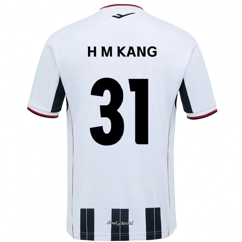 Danxen Men Hyeon-Mu Kang #31 White Black Away Jersey 2025/26 T-Shirt