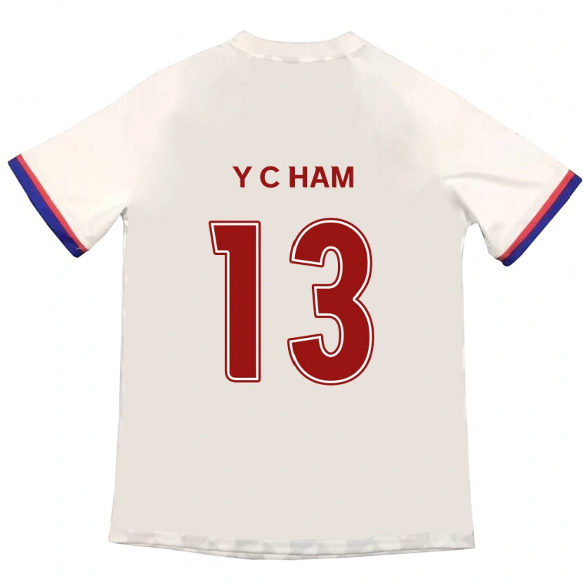 Danxen Men Young-Chan Ham #13 Off-White Red Away Jersey 2025/26 T-Shirt