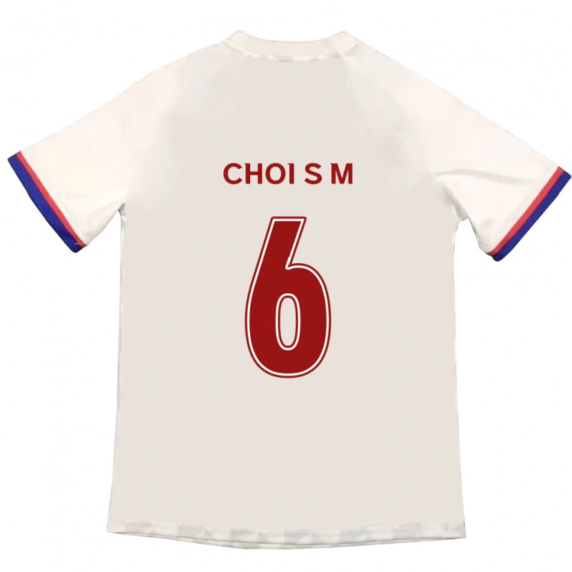 Danxen Men Choi So-Mi #6 Off-White Red Away Jersey 2025/26 T-Shirt