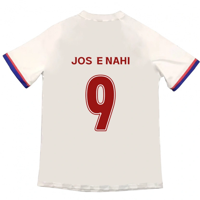 Danxen Men Josée Nahi #9 Off-White Red Away Jersey 2025/26 T-Shirt