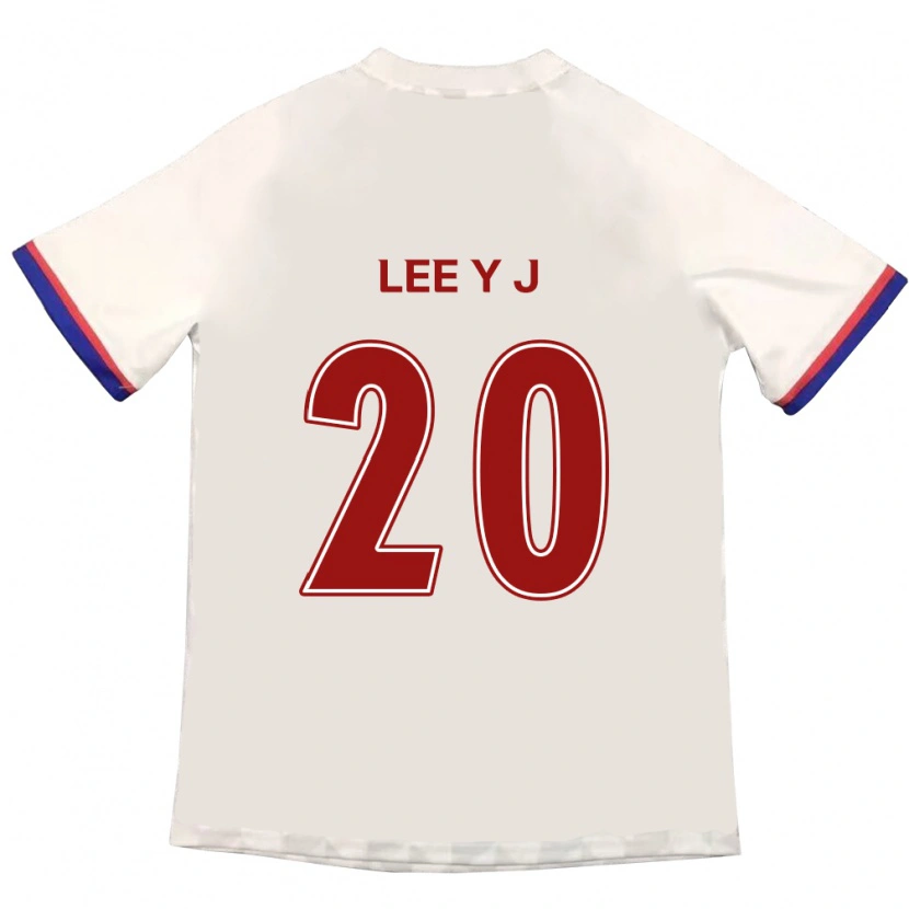 Danxen Men Lee Yu-Jin #20 Off-White Red Away Jersey 2025/26 T-Shirt