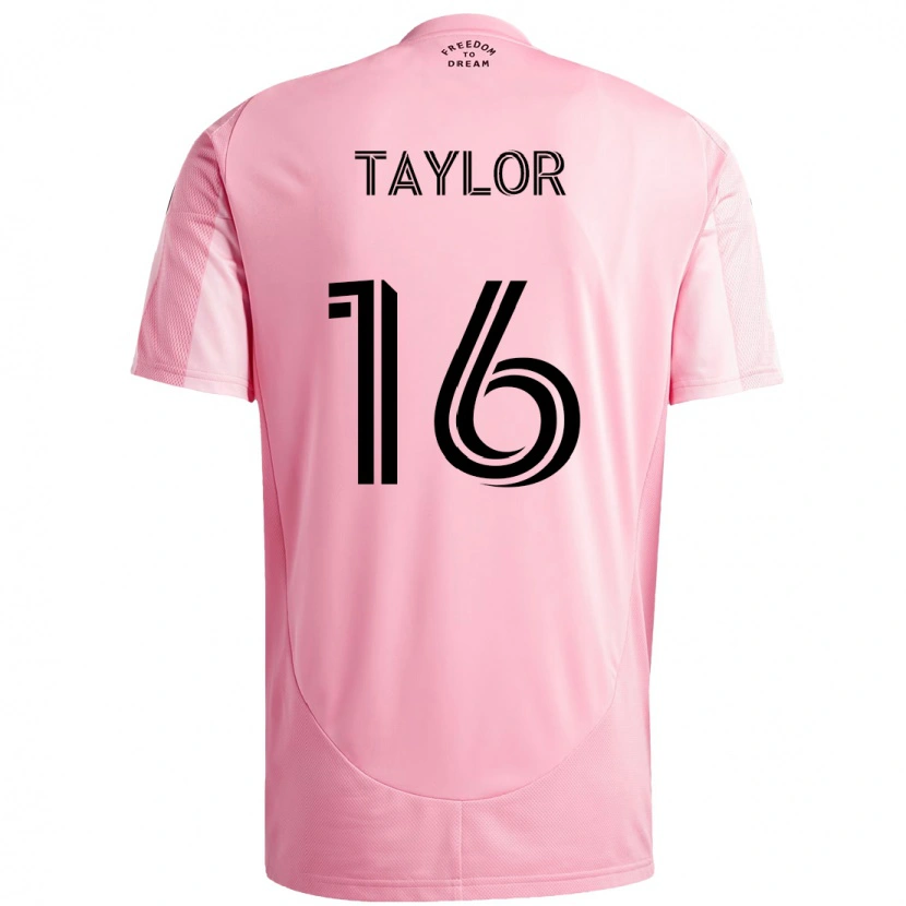 Danxen Women Robert Taylor #16 Pink Black Home Jersey 2025/26 T-Shirt