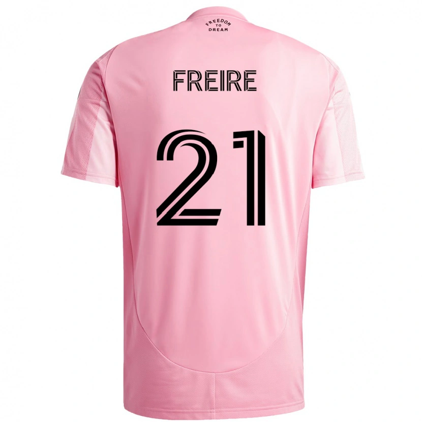 Danxen Women Nicolas Freire #21 Pink Black Home Jersey 2025/26 T-Shirt