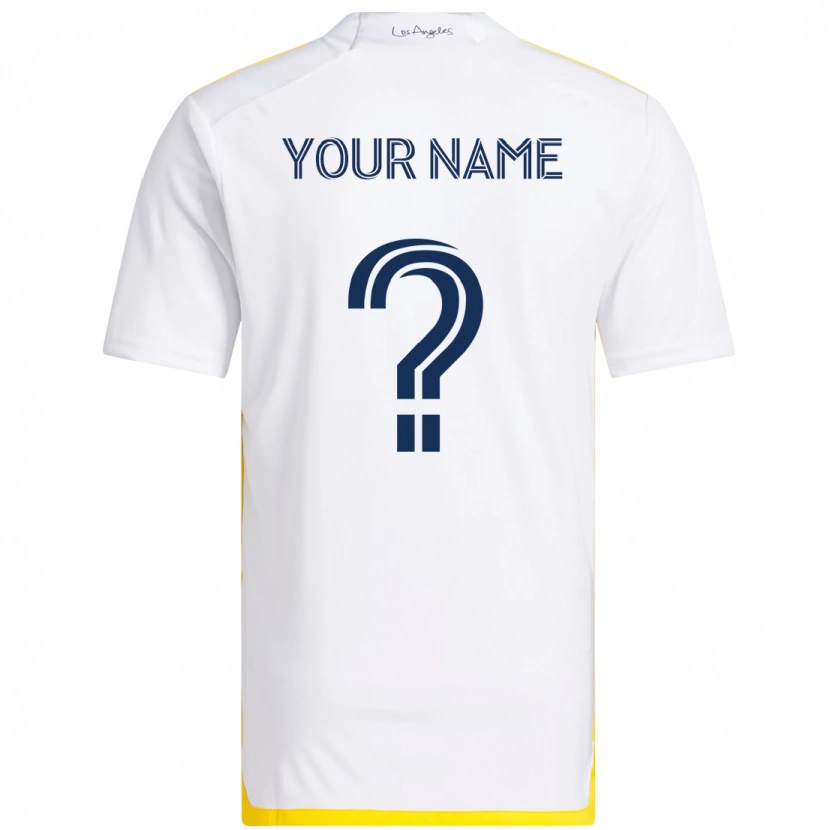 Danxen Women Your Name #0 White Yellow Home Jersey 2025/26 T-Shirt