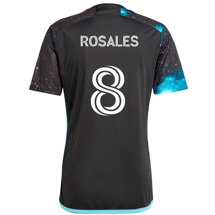 Danxen Women Joseph Rosales #8 Black Blue Home Jersey 2025/26 T-Shirt