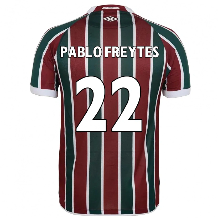 Danxen Women Juan Pablo Freytes #22 Green Maroon White Home Jersey 2025/26 T-Shirt