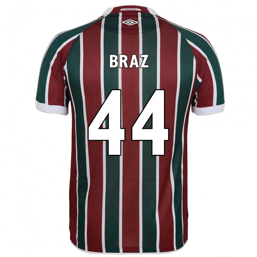 Danxen Women David Braz #44 Green Maroon White Home Jersey 2025/26 T-Shirt