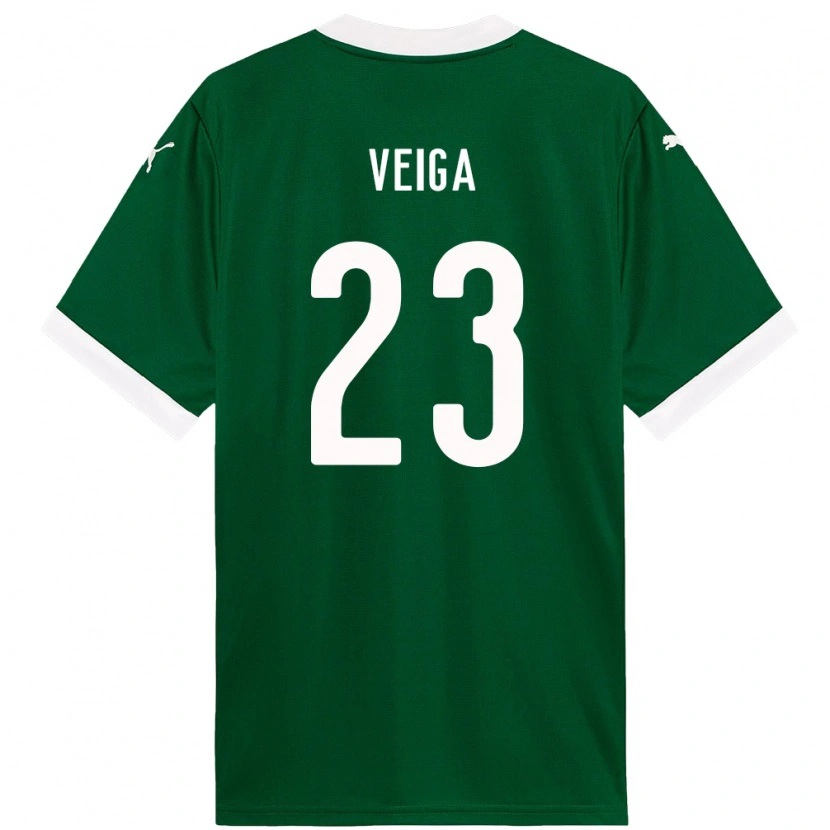 Danxen Women Raphael Veiga #23 Green White Home Jersey 2025/26 T-Shirt