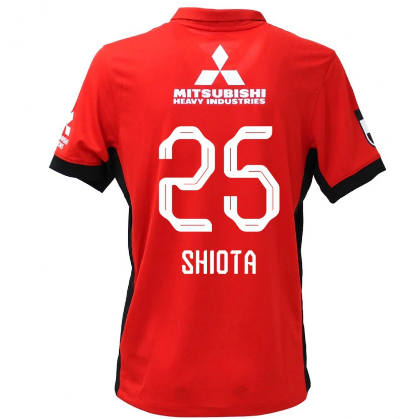 Danxen Women Hitoshi Shiota #25 Red White Home Jersey 2025/26 T-Shirt