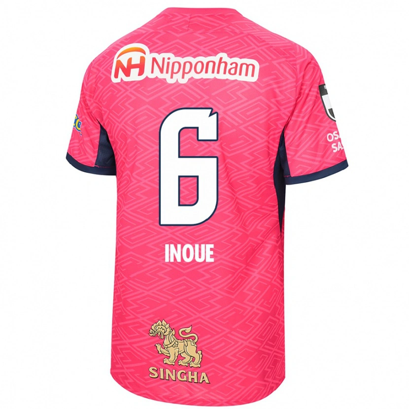 Danxen Women Hina Inoue #6 Sakura Pink White Home Jersey 2025/26 T-Shirt