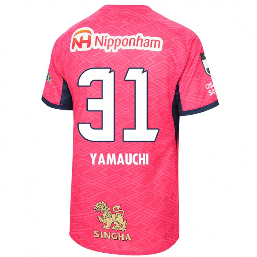 Danxen Women Hirofumi Yamauchi #31 Sakura Pink White Home Jersey 2025/26 T-Shirt