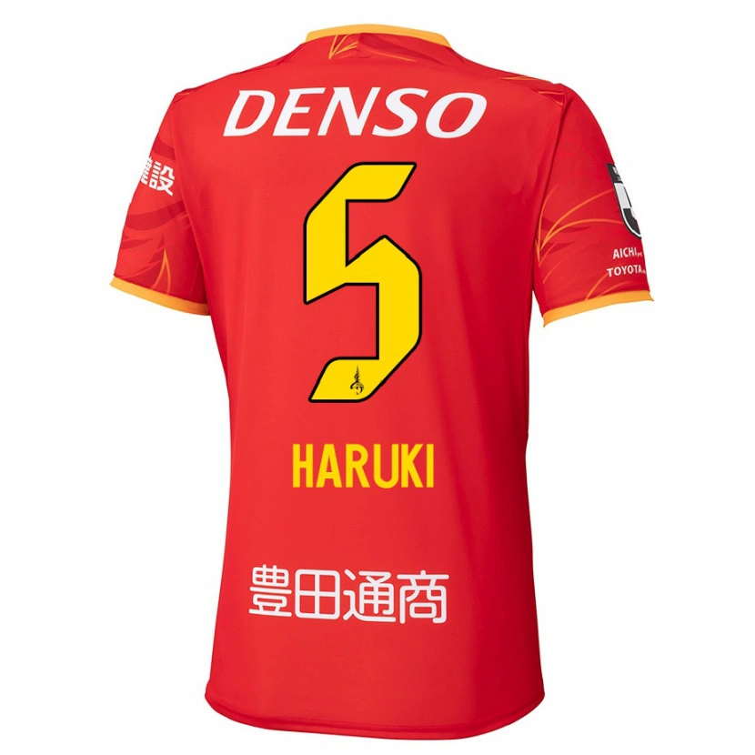 Danxen Women Haruki Yoshida #5 Red Yellow Home Jersey 2025/26 T-Shirt