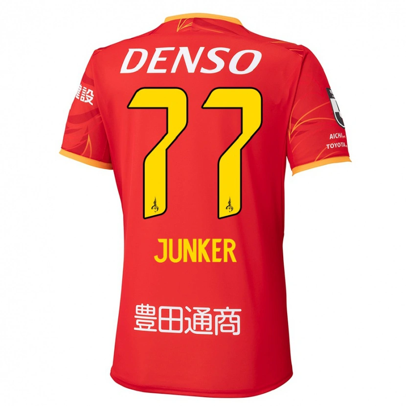 Danxen Women Kasper Junker #77 Red Yellow Home Jersey 2025/26 T-Shirt