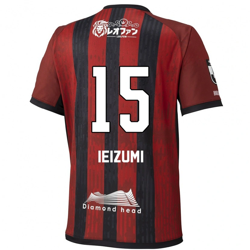 Danxen Women Rei Ieizumi #15 Red Black Home Jersey 2025/26 T-Shirt