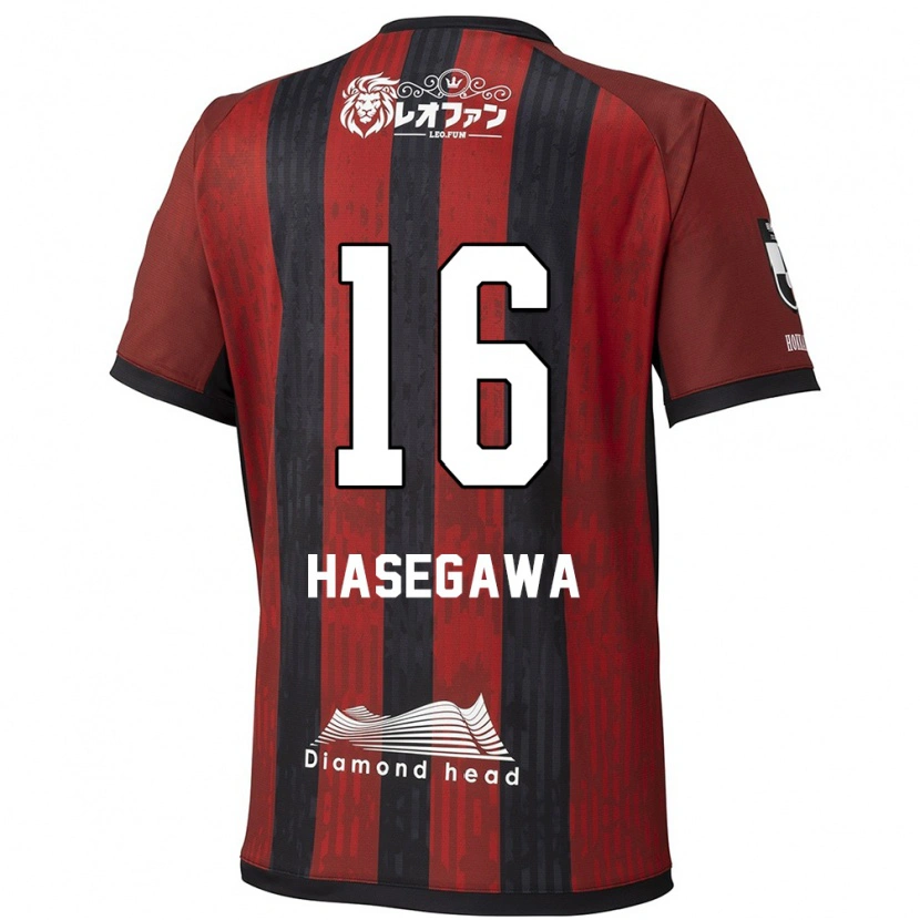 Danxen Women Tatsuya Hasegawa #16 Red Black Home Jersey 2025/26 T-Shirt