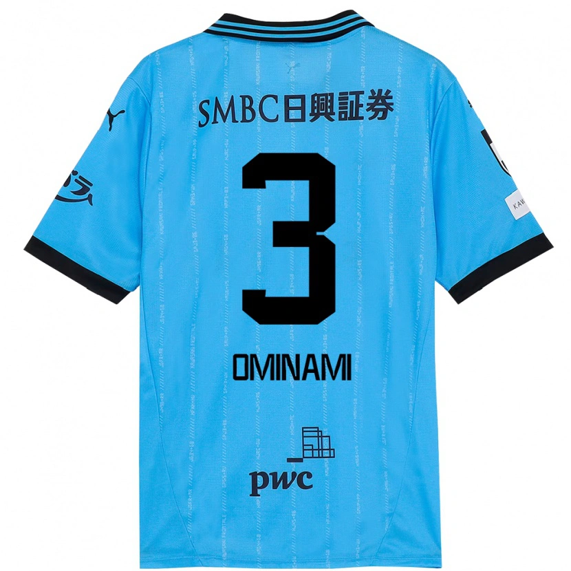 Danxen Women Takuma Ominami #3 Sky Blue Black Home Jersey 2025/26 T-Shirt