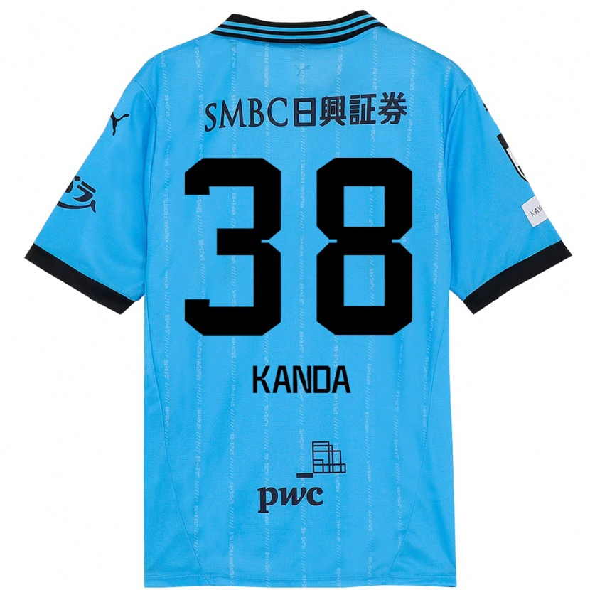 Danxen Women Soma Kanda #38 Sky Blue Black Home Jersey 2025/26 T-Shirt