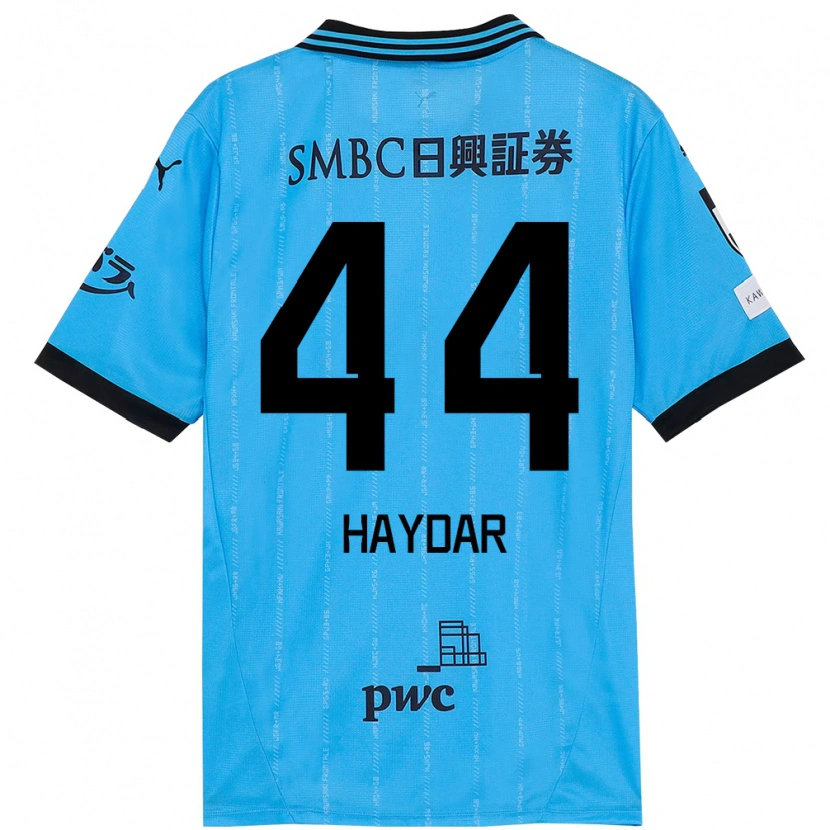 Danxen Women César Haydar #44 Sky Blue Black Home Jersey 2025/26 T-Shirt