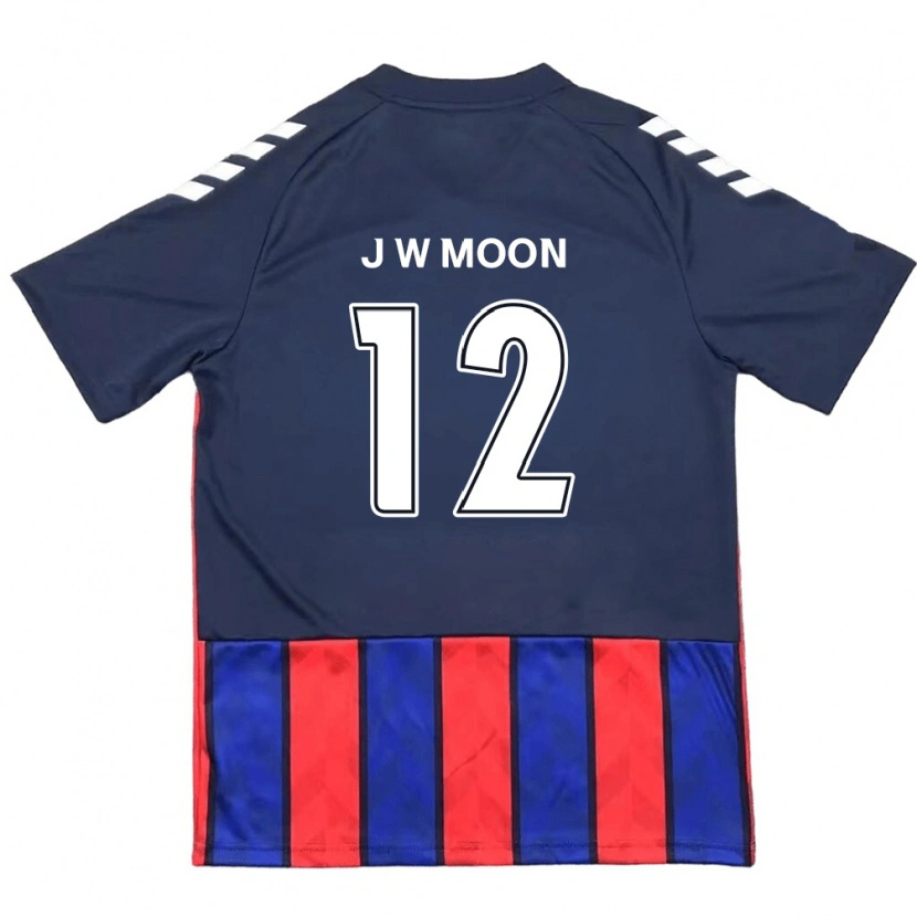 Danxen Women Jung-Woo Moon #12 Royal Blue Red Home Jersey 2025/26 T-Shirt