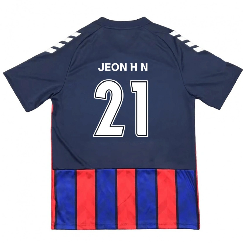 Danxen Women Jeon Ha-Neul #21 Royal Blue Red Home Jersey 2025/26 T-Shirt