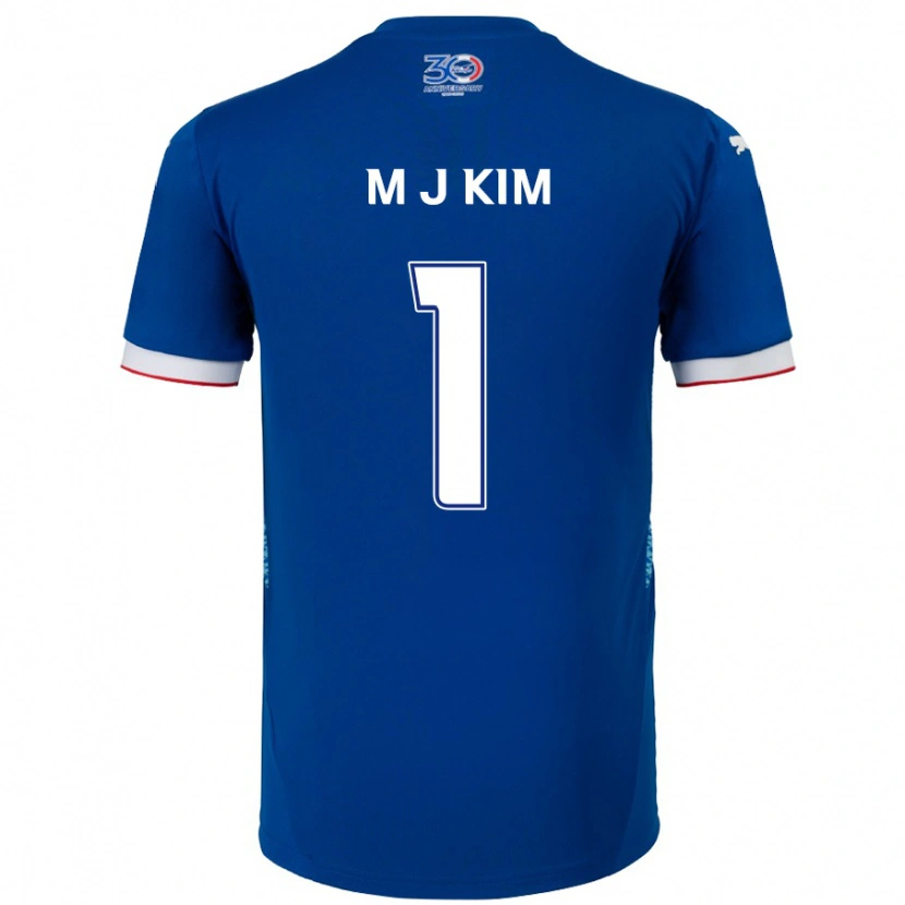 Danxen Women Min-Jun Kim #1 Royal Blue White Home Jersey 2025/26 T-Shirt