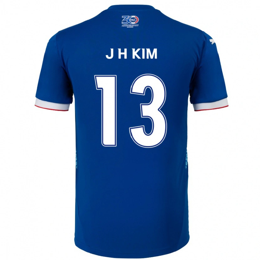 Danxen Women Jung-Hoon Kim #13 Royal Blue White Home Jersey 2025/26 T-Shirt