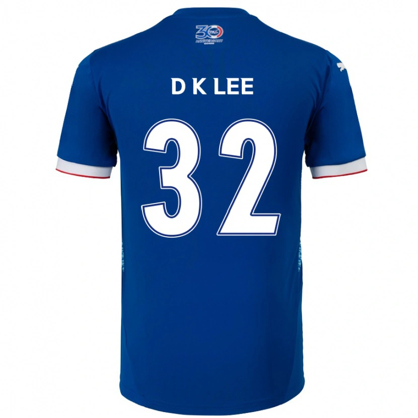 Danxen Women Kyu-Dong Lee #32 Royal Blue White Home Jersey 2025/26 T-Shirt