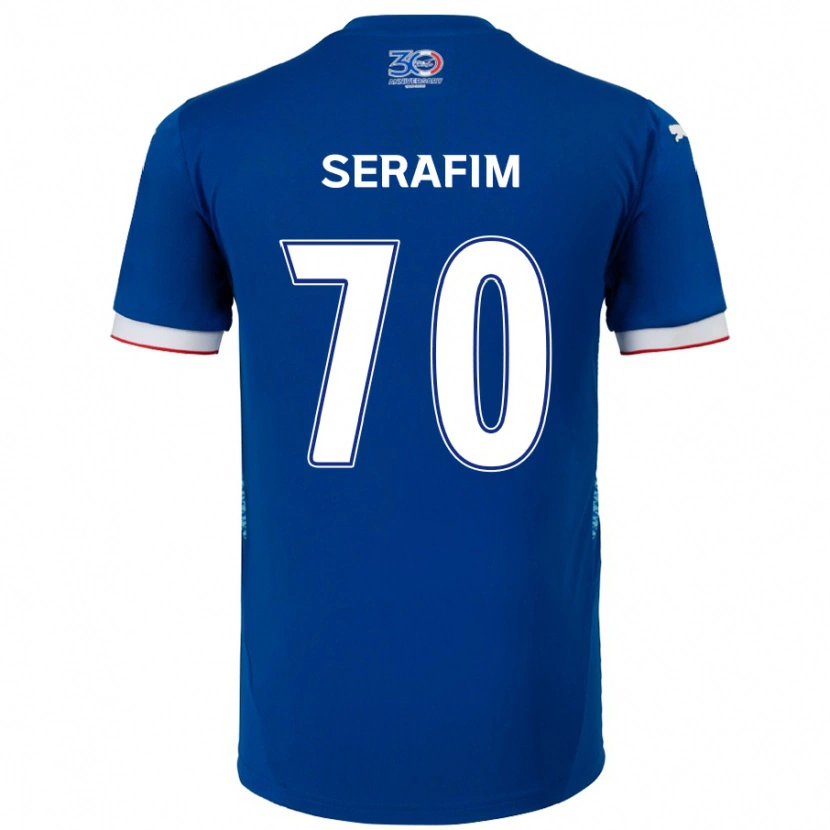 Danxen Women Matheus Serafim #70 Royal Blue White Home Jersey 2025/26 T-Shirt