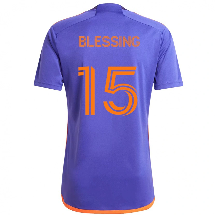 Danxen Women Latif Blessing #15 Purple  Orange Away Jersey 2025/26 T-Shirt