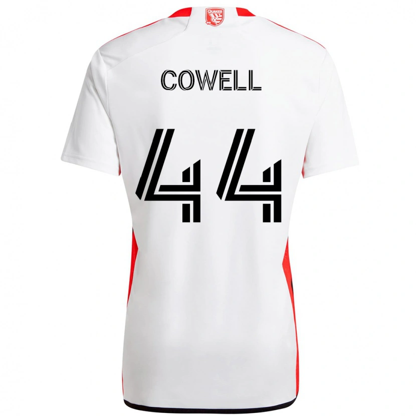 Danxen Women Chance Cowell #44 White Red Away Jersey 2025/26 T-Shirt