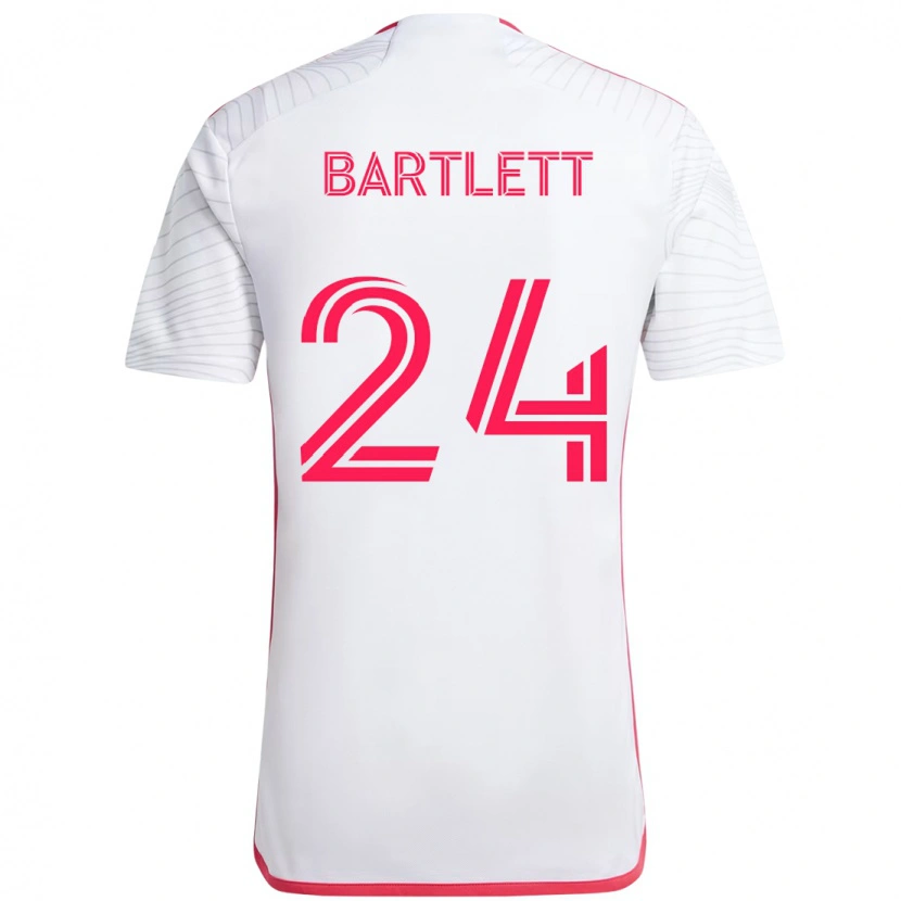 Danxen Women Lucas Bartlett #24 White Magenta Away Jersey 2025/26 T-Shirt