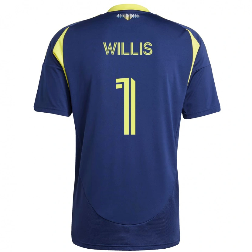 Danxen Women Joe Willis #1 Navy Blue Yellow Away Jersey 2025/26 T-Shirt