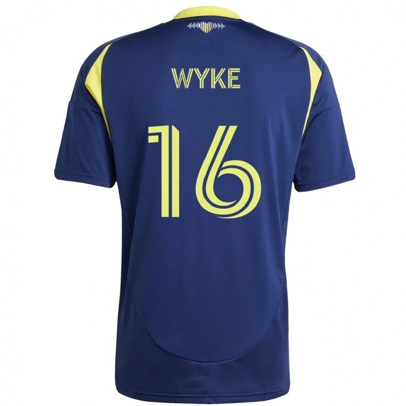 Danxen Women Laurence Wyke #16 Navy Blue Yellow Away Jersey 2025/26 T-Shirt