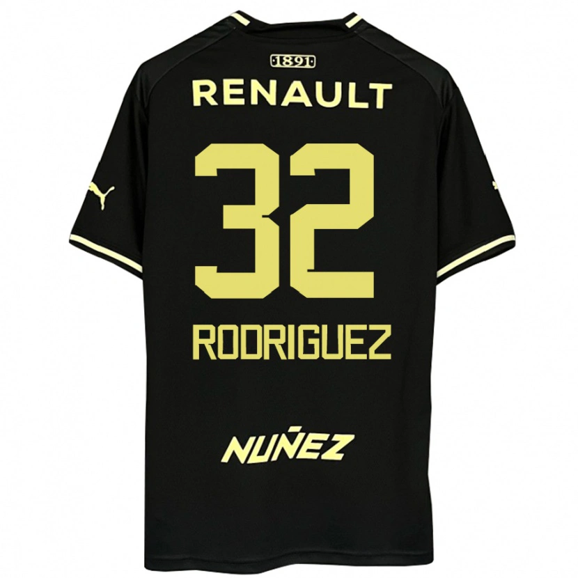 Danxen Women Randall Rodríguez #32 Black Yellow Away Jersey 2025/26 T-Shirt