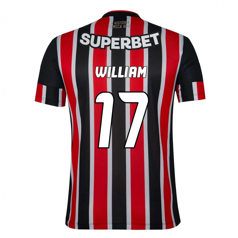 Danxen Women William #17 Black Red Away Jersey 2025/26 T-Shirt