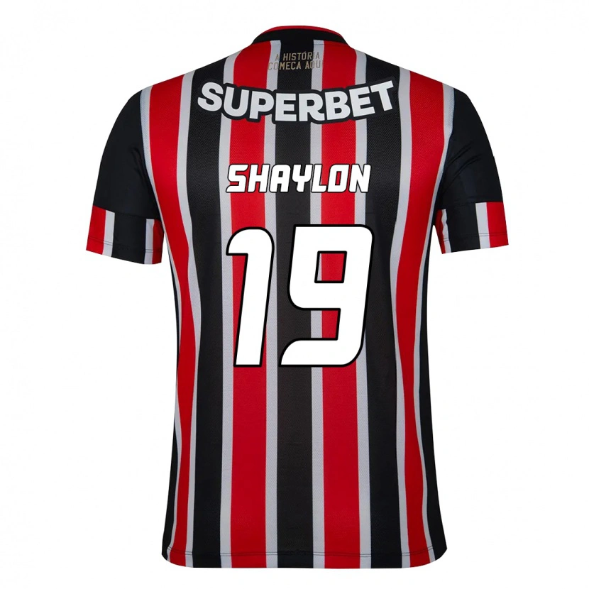 Danxen Women Shaylon #19 Black Red Away Jersey 2025/26 T-Shirt