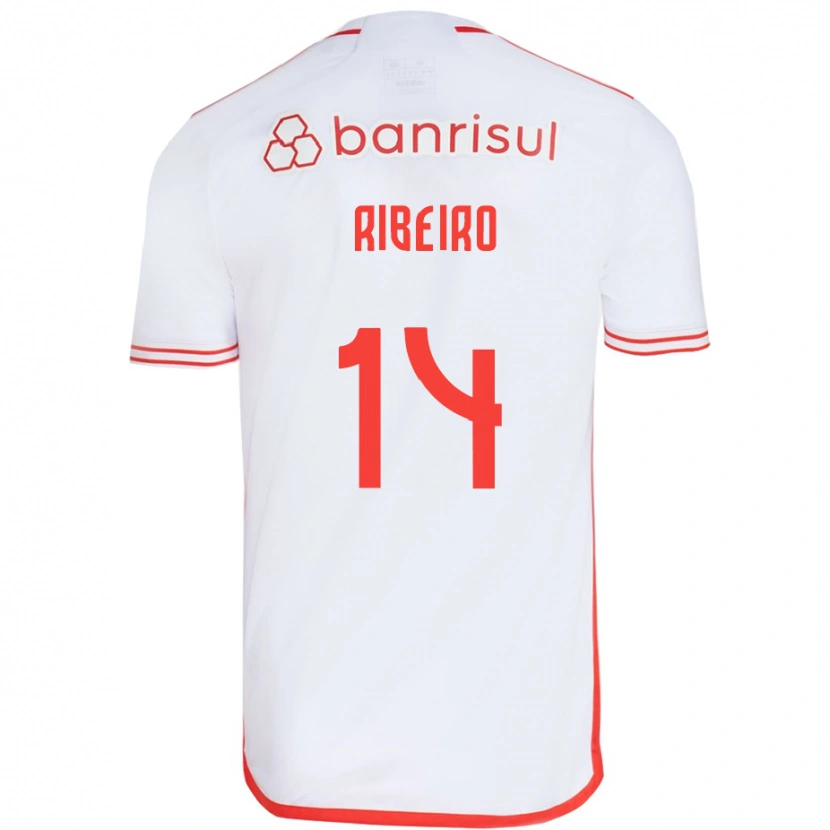 Danxen Women Lucas Ribeiro #14 White Red Away Jersey 2025/26 T-Shirt