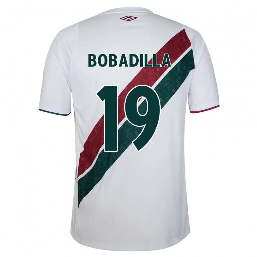 Danxen Women Raul Bobadilla #19 White Green Maroon Away Jersey 2025/26 T-Shirt