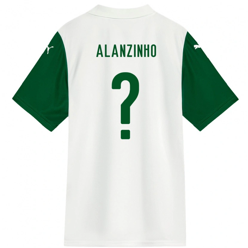 Danxen Women Alanzinho #0 White Green Away Jersey 2025/26 T-Shirt