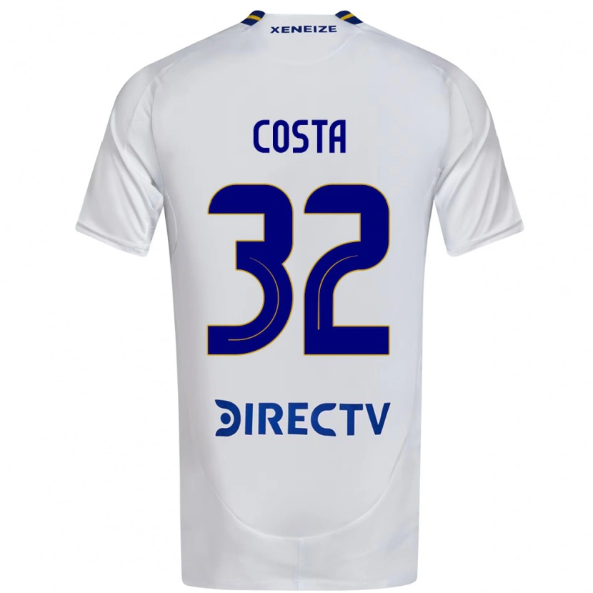 Danxen Women Ayrton Costa #32 White Blue Away Jersey 2025/26 T-Shirt