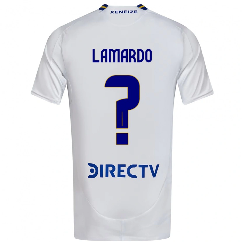 Danxen Women Gonzalo Lamardo #0 White Blue Away Jersey 2025/26 T-Shirt