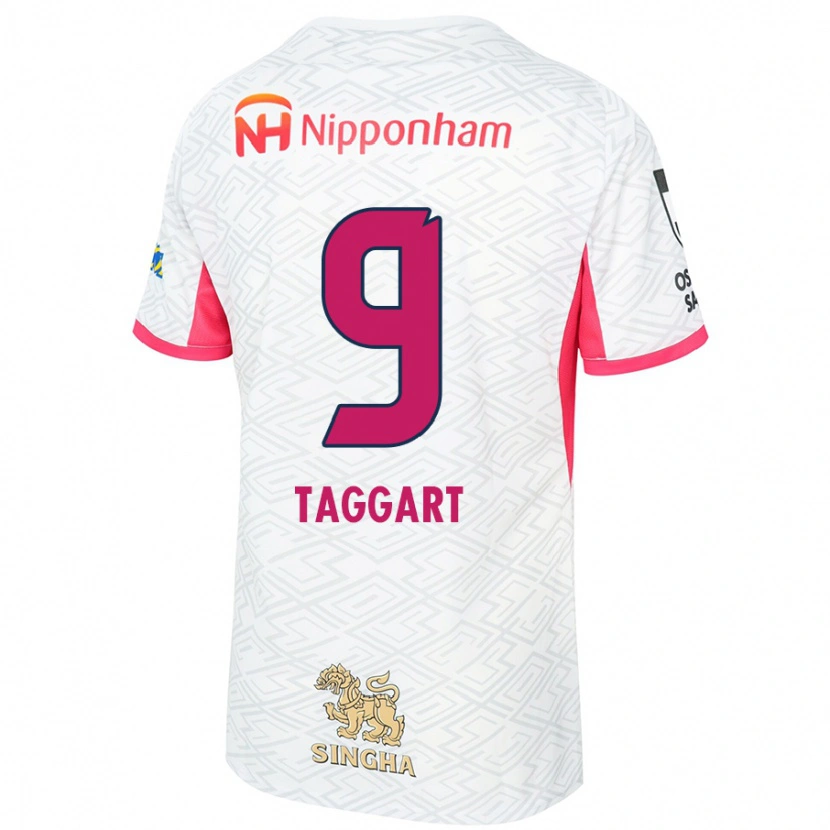 Danxen Women Adam Taggart #9 White Sakura Pink Away Jersey 2025/26 T-Shirt