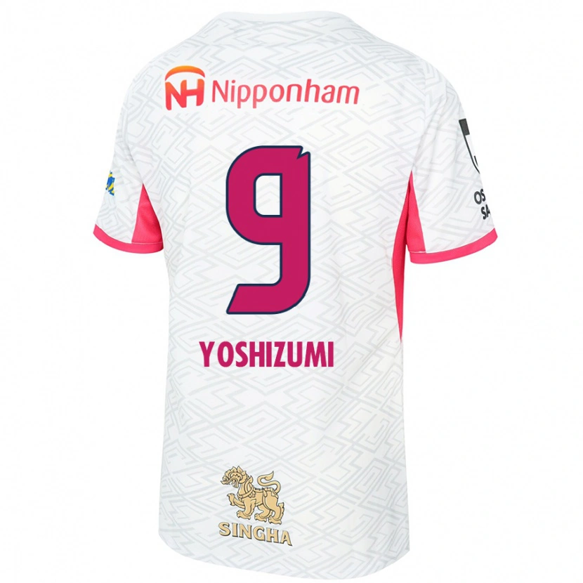 Danxen Women Warai Yoshizumi #9 White Sakura Pink Away Jersey 2025/26 T-Shirt