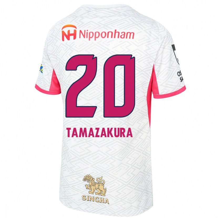 Danxen Women Kotono Tamazakura #20 White Sakura Pink Away Jersey 2025/26 T-Shirt