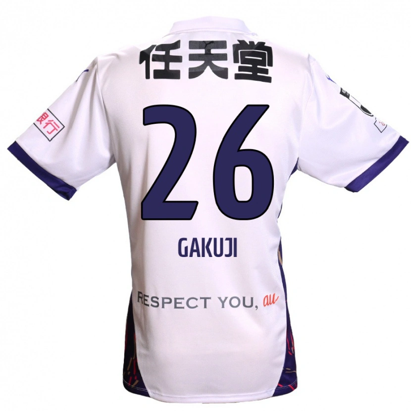 Danxen Women Gakuji Ota #26 White Purple Black Away Jersey 2025/26 T-Shirt