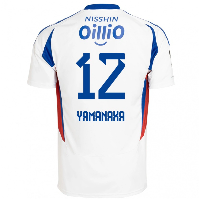 Danxen Women Yuki Yamanaka #12 White Royal Blue Away Jersey 2025/26 T-Shirt