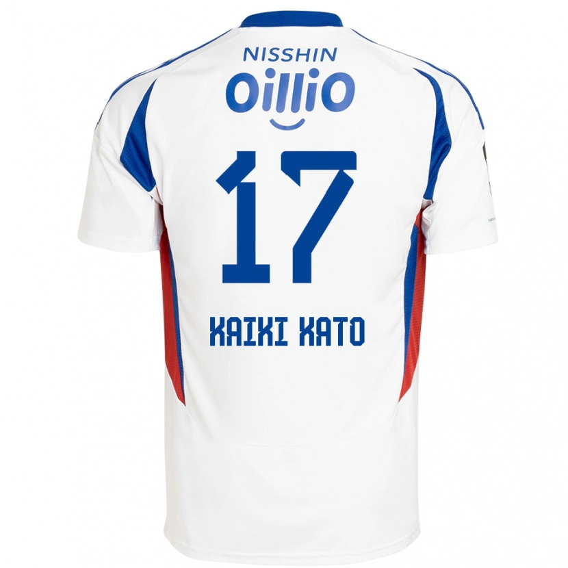 Danxen Women Kaiki Kato #17 White Royal Blue Away Jersey 2025/26 T-Shirt