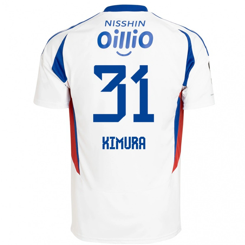 Danxen Women Ryoya Kimura #31 White Royal Blue Away Jersey 2025/26 T-Shirt