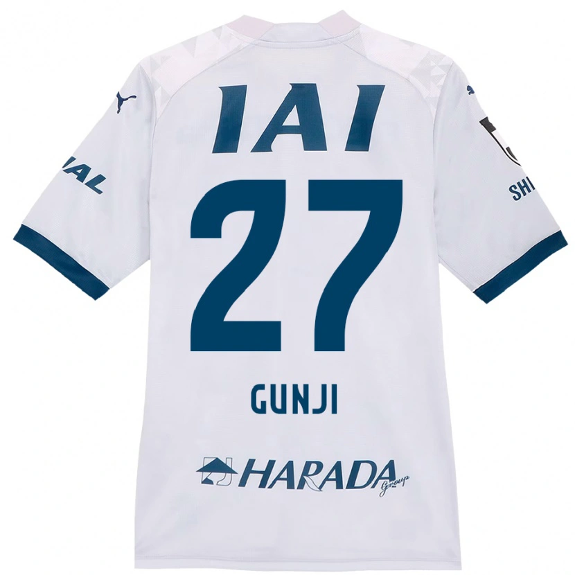 Danxen Women Riku Gunji #27 White Royal Blue Away Jersey 2025/26 T-Shirt